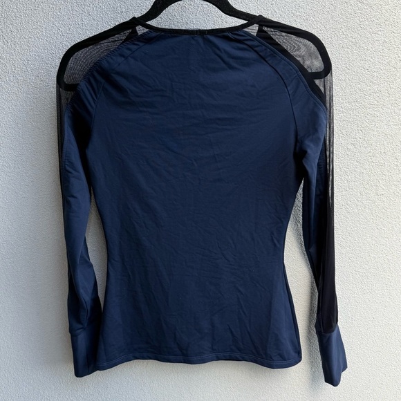 Michi Bolt running top Blue Black long sleeve Medium - Picture 6 of 6